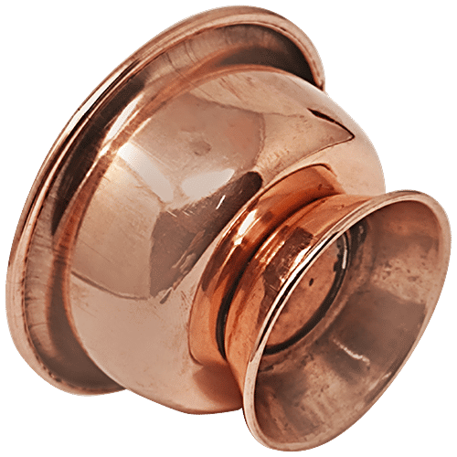 Mr. Copper King Panch Patra Bowl - Copper, Mini With Stand, 1 pc  