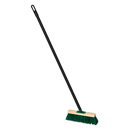 Buy YORK Wooden Outdoor Scrubbing Brush With Handle, 30 cm Online at
