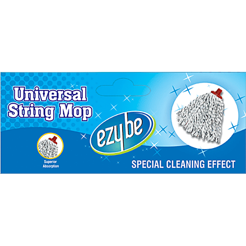 Ezy Be String Mop - Cotton & Metal Rod, Assorted, 1 pc  