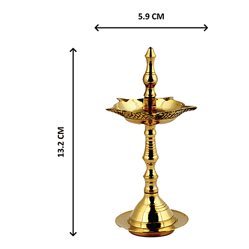 Shubhkart Nitya Brass Kerala Samai, 1 pc  