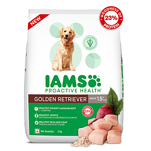 Buy IAMS Dry Dog Food Proactive Health, Adult 1.5+ Years, Golden Retriever Online at Best