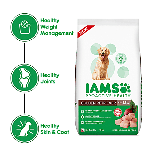 Buy IAMS Dry Dog Food Proactive Health, Adult 1.5+ Years, Golden Retriever Online at Best