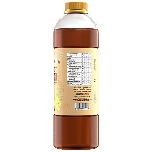 Sunrise Cold Pressed Mustard Oil - Rich In Antioxidants, Maintains Blood Pressure Levels, 1 L
