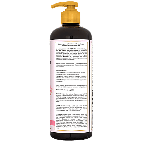 Wow Skin Science Himalayan Rose Body Lotion, 400 ml  