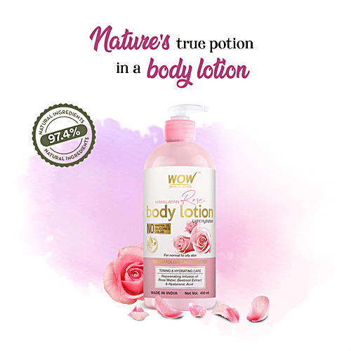 Wow Skin Science Himalayan Rose Body Lotion, 400 ml  