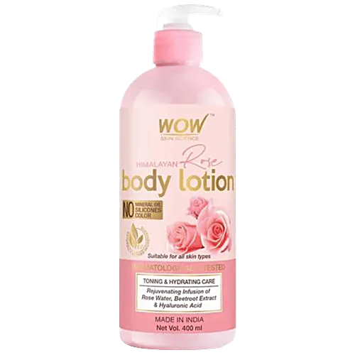 Wow Skin Science Himalayan Rose Body Lotion, 400 ml  
