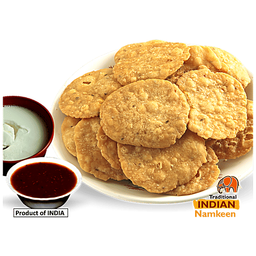 Indiyum Dahi Papdi - Crispy, Premium Quality Snacks, Traditional Taste, 250 g  