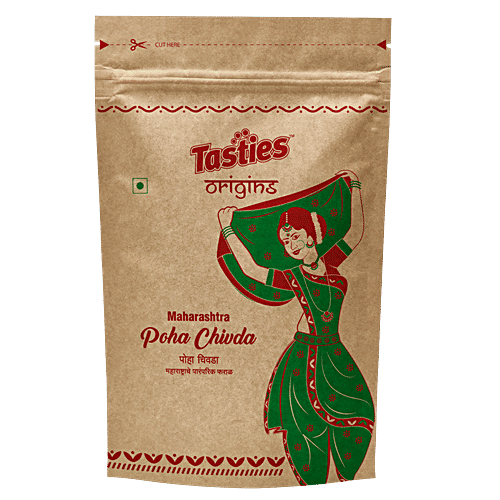 Tasties Origins Namkeen - Poha Chivda/ Mixture, Crispy, 150 g  