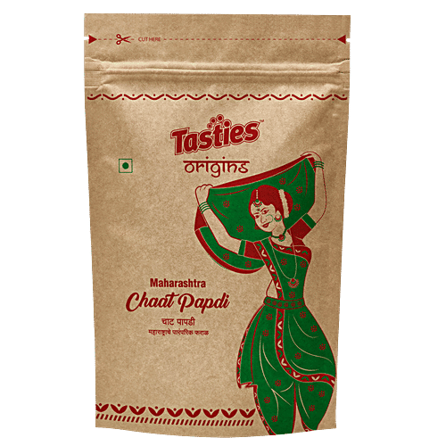 Tasties Origins Maharashtra Chaat Papdi, 150 g Namkeen 