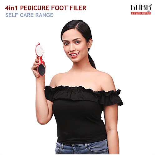 Gubb 4 Way Foot Filer - Pedicure Set For Dead Skin Callus, For Women & Men, 1 pc  
