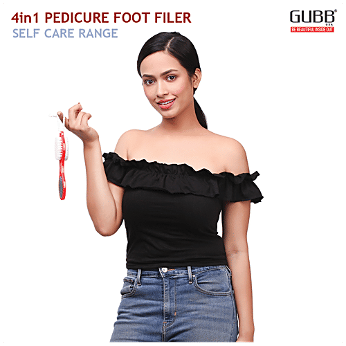 Gubb 4 Way Foot Filer - Pedicure Set For Dead Skin Callus, For Women & Men, 1 pc  