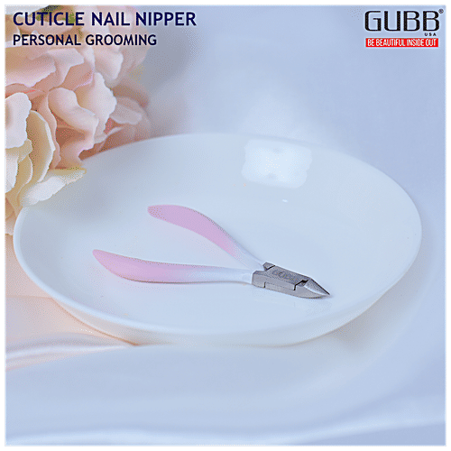 Gubb Nail Nipper - Professional Cuticle Cutter, Pink, 1 pc  