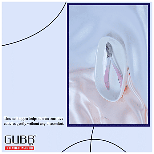 Gubb Nail Nipper - Professional Cuticle Cutter, Pink, 1 pc  
