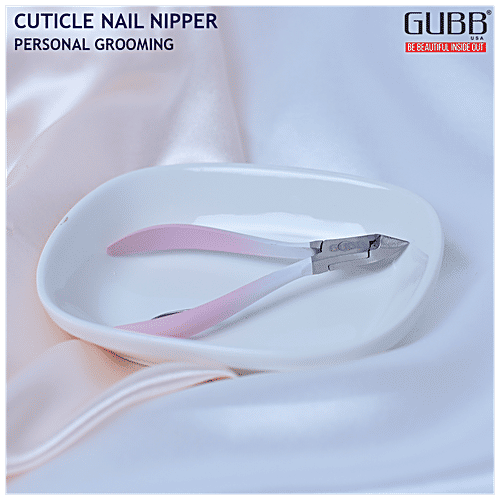 Gubb Nail Nipper - Professional Cuticle Cutter, Pink, 1 pc  