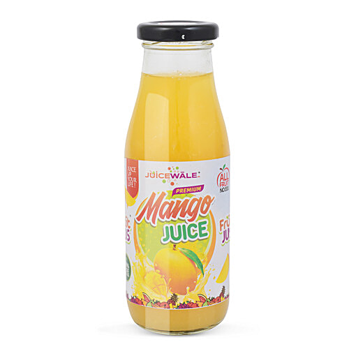 Juice wale Frut Jus Premium Mango Juice, 300 ml Bottle No Added Sugar, All Fruit