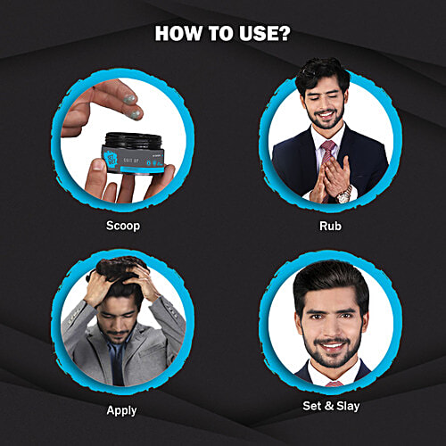 Set Wet Hair Wax - Pomade, Perfect Slick & Shiny Wet Look, Strong Hold, 60 g  