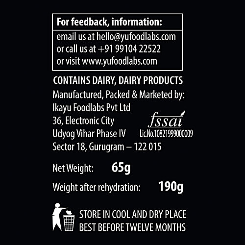 Buy Yu Three Cheese Instant Cup Pasta Wholesome, No Preservatives