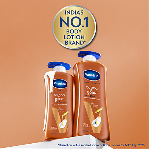 Vaseline Cocoa Glow Serum In Lotion - For Dry Skin, 600 ml  