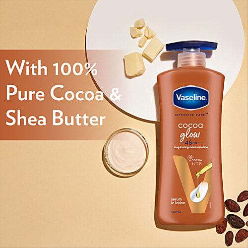Vaseline Cocoa Glow Serum In Lotion - For Dry Skin, 600 ml  