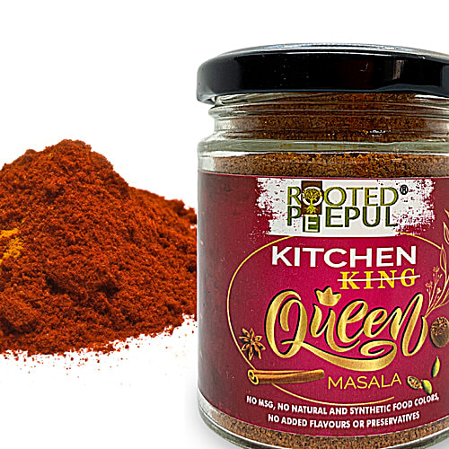 Rooted Peepul Kitchen Queen Masala - No Added Flavours & Preservatives, 75 g