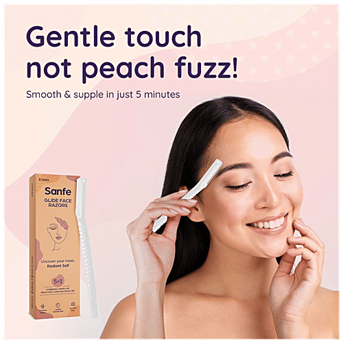 Buy Sanfe Glide Face 5 In 1 Razor For Eyebrows, Upper Lips, Chin