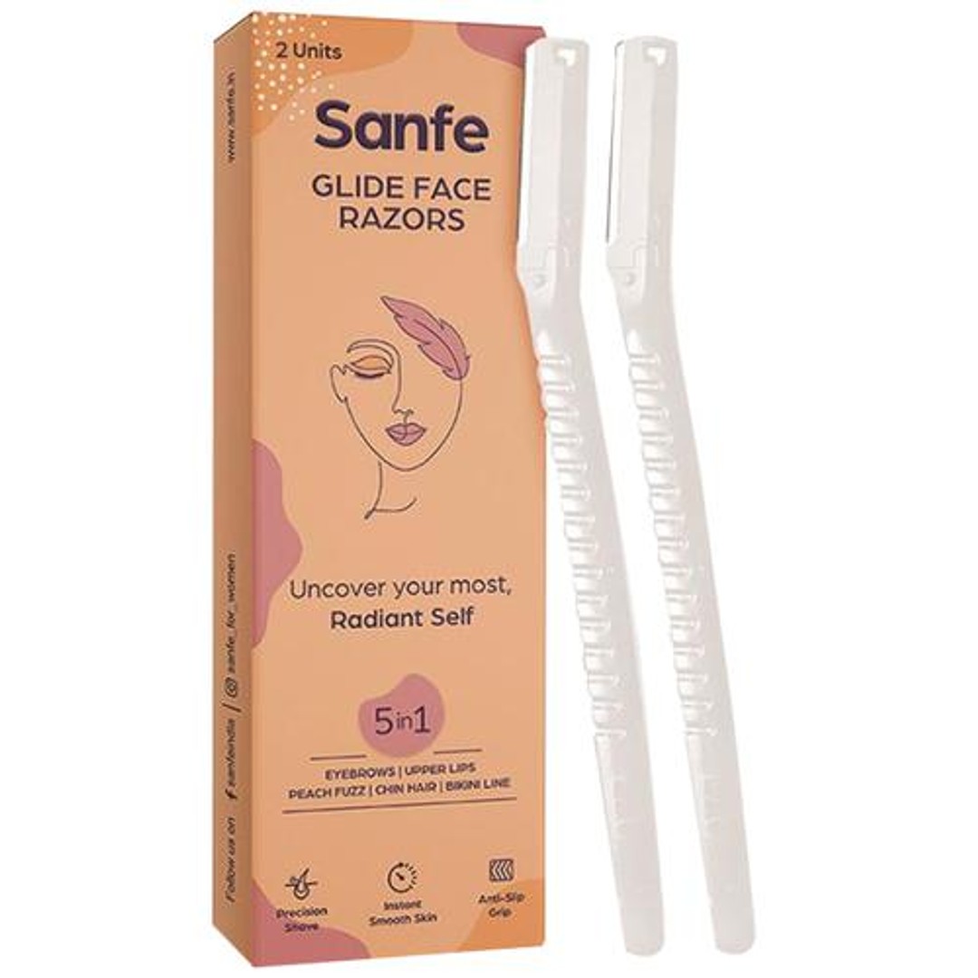 Buy Sanfe Glide Face 5 In 1 Razor For Eyebrows, Upper Lips, Chin