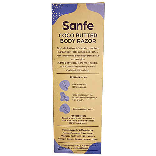 Buy Sanfe Coco Butter 4 In 1 Body Razor For Legs, Arms, Underarms