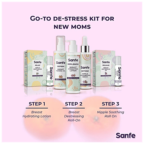 Sanfe Refirm Breast Toning Oil - Apricot & Sea Buckthorn, Regains Lost Elasticity, 100 ml  