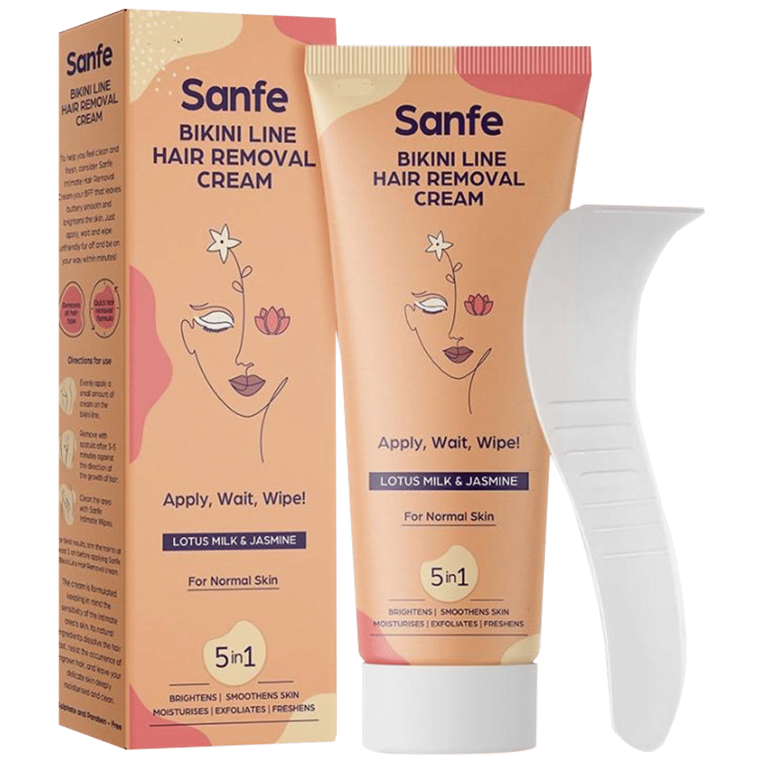 Buy Sanfe 5 In 1 Bikini Line Hair Removal Cream With Lotus Milk