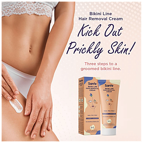 Buy Sanfe 5 In 1 Bikini Line Hair Removal Cream With Blueberry