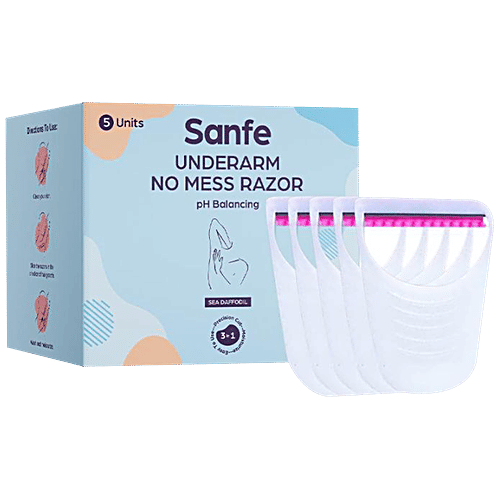 Buy Sanfe Underarm No Mess 3 In 1 Razor With pH Balance, Instant