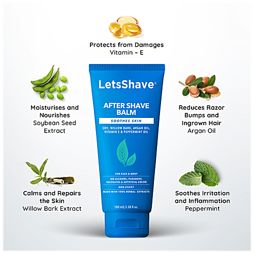 Buy LetsShave After Shave Gel Soothes Skin, Prevents Ingrown Hair