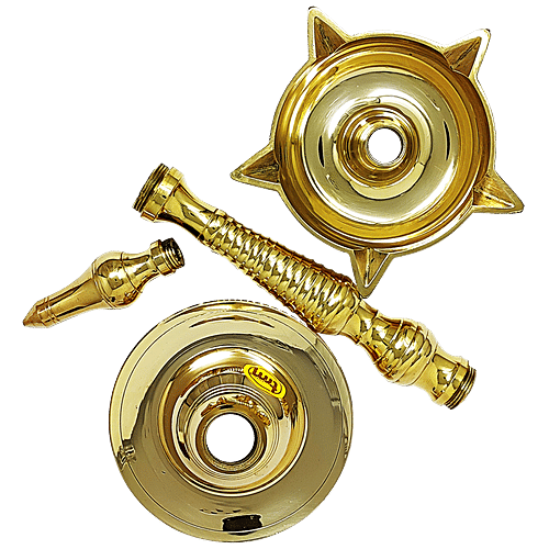 Trm Kerala Pooja Diya Stand - Fancy, Brass Lamp Stand, No.12, 1 pc  