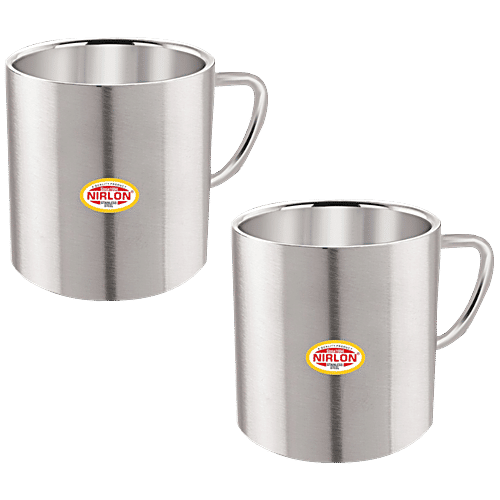 Buy Nirlon Sober Tea Cup Set Stainless Steel, Lightweight, Durable