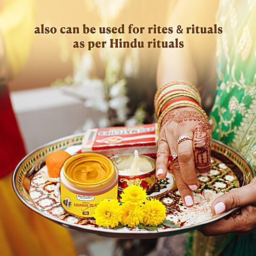 Hari Darshan Premium Chandan Tilak, 100 g  Relieves Insomnia and Stress
 Reduces Pimples and Wrinkles
 Keeps You Positive