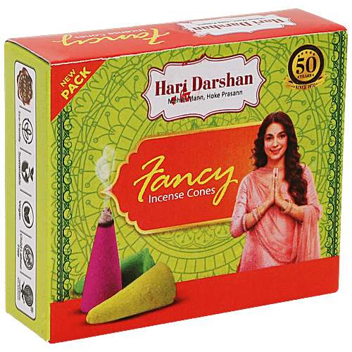 Hari Darshan Fancy Incense Dhoop Cones, 10 pcs Long Lasting Aroma
Heavenly Fragrance