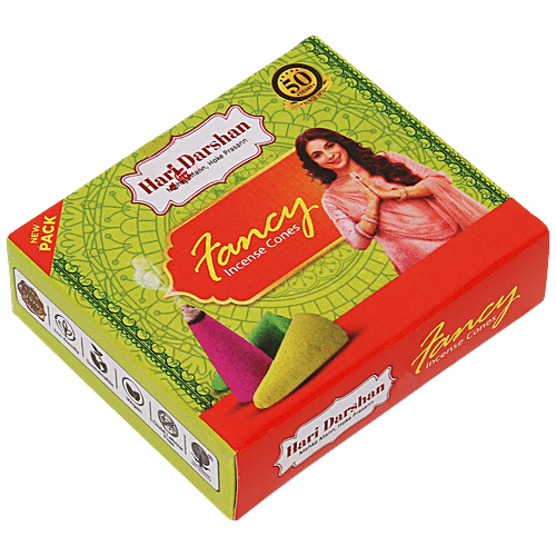 Hari Darshan Fancy Incense Dhoop Cones, 10 pcs Long Lasting Aroma
Heavenly Fragrance