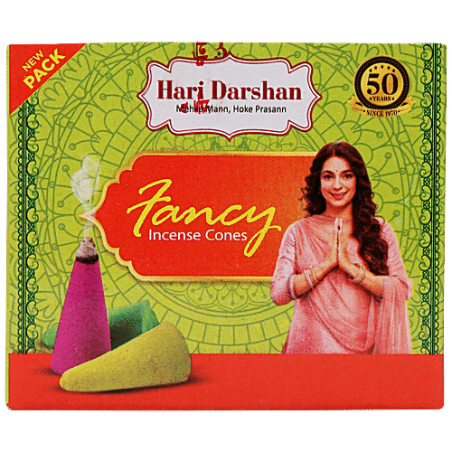 Hari Darshan Fancy Incense Dhoop Cones, 10 pcs Long Lasting Aroma
Heavenly Fragrance