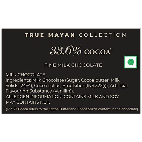 Smoor True Mayan Collection - Pure Milk Chocolate, 33.6% Cocoa, 100 g