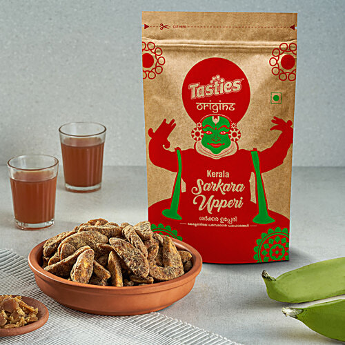 Tasties Origins Banana Sharkara Upperi Chips, 175 g Sweet 