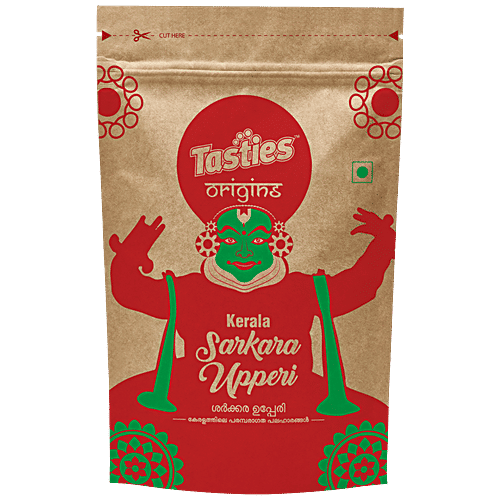 Tasties Origins Banana Sharkara Upperi Chips, 175 g Sweet 