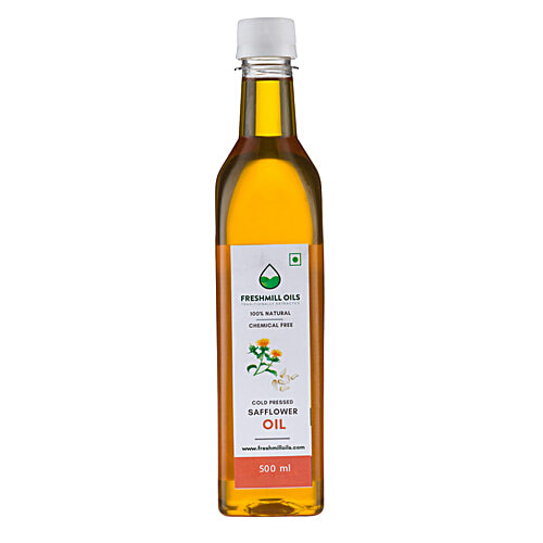 Buy Freshmill Oils Cold Pressed Safflower Oil Traditionally Extracted, No Chemicals Online at