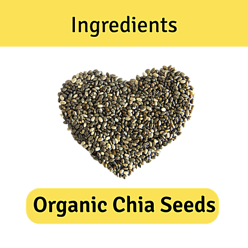 Jus Amazin Organic Chia Seeds - High Protein, Rich in Fiber, Omega3 & Calcium, Superfood, 500 g  
