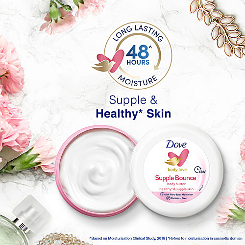 Dove Body Love - Supple Bounce Body Butter, Paraben Free, 140 g  