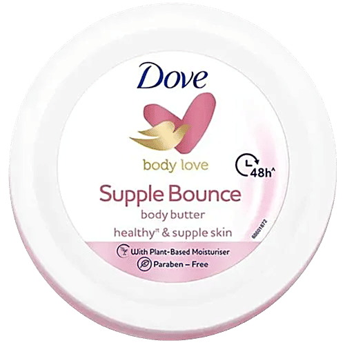Dove Body Love - Supple Bounce Body Butter, Paraben Free, 140 g  
