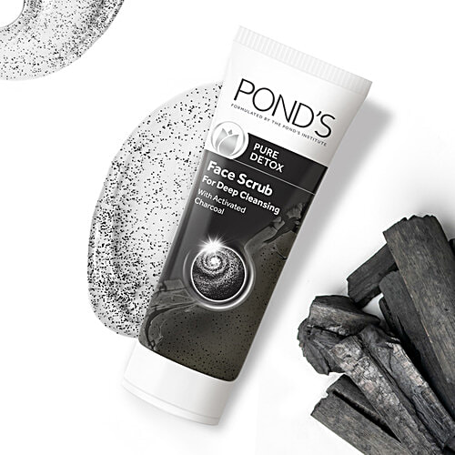 Buy Ponds Pure Detox Face Gel Scrub For Deep Cleansing With Activated