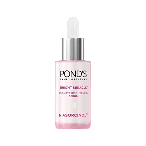 Pond's Bright Miracle Ultimate Brightening Serum - With Niasorcinol, 30 ml Reduces Pigmentation, Lightweight, Non-Sticky, Fast Absorption
