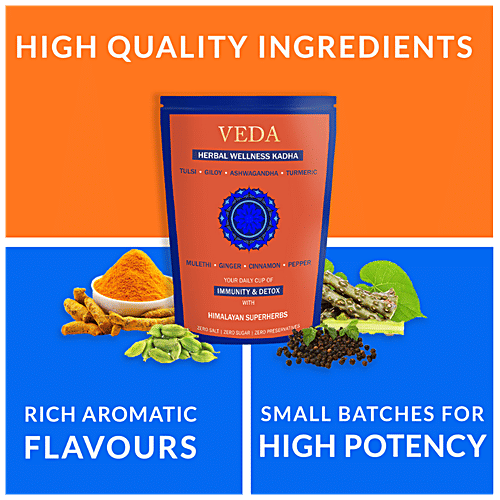 Veda Wellness Kadha - Daily Cup Of Immunity & Detox, With Himalayan Superherbs, 100 g