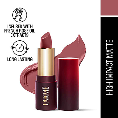 Lakme Cushion Matte Lipstick, 4.5 g Pink Geranium 