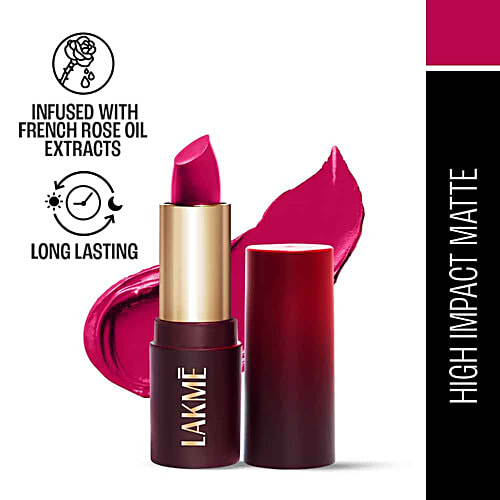 Lakme Cushion Matte Lipstick, 4.5 g Pink Petal 